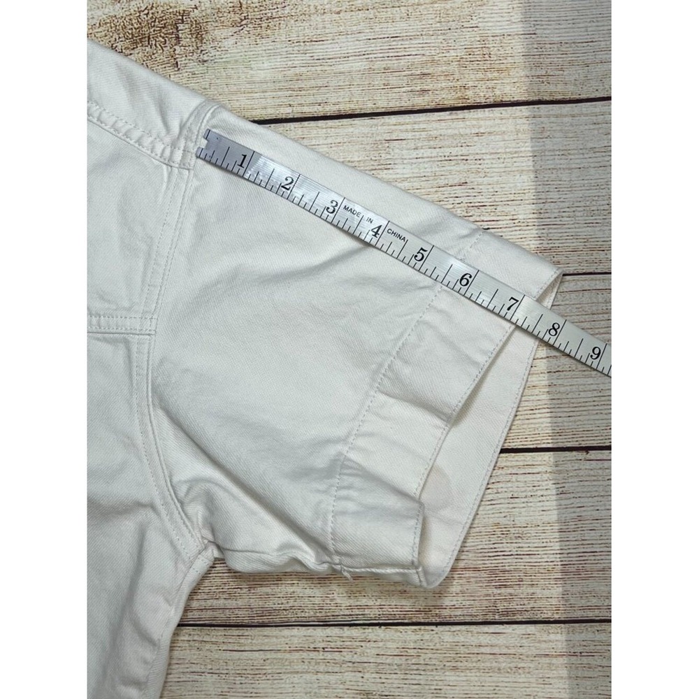 We The Free by Free People Marci Cuffed Shortall Romper Size M White Jumpsuit - Picture 6 of 16